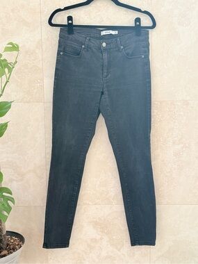 JustFab Skinny Jeans Charcoal Grey Size 27 Stretch Denim EUC